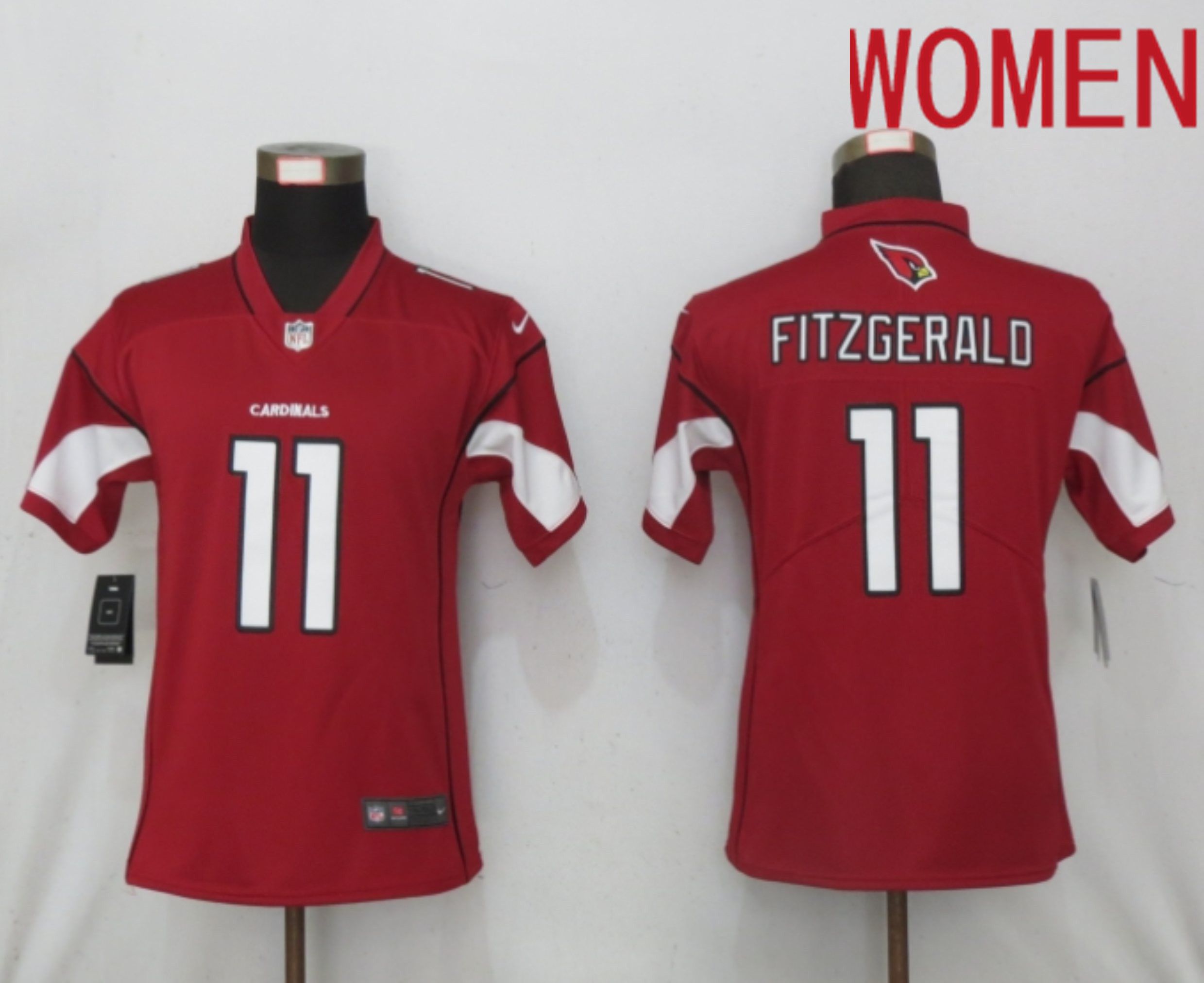 Women Arizona Cardinals 11 Fitzgerald Red 2020 Vapor Untouchable Elite Playe Nike NFL Jerseys